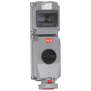 CEE Steckdose 76352-6 5p 63A 400V rot abschaltbar CEE Steckdose 76352-6 5p 63A 400V rot abschaltbar