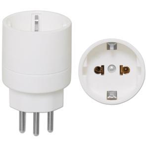 Reisestecker-Adapter für Schweiz/Deutschland weiß Reisestecker-Adapter für Schweiz/Deutschland weiß