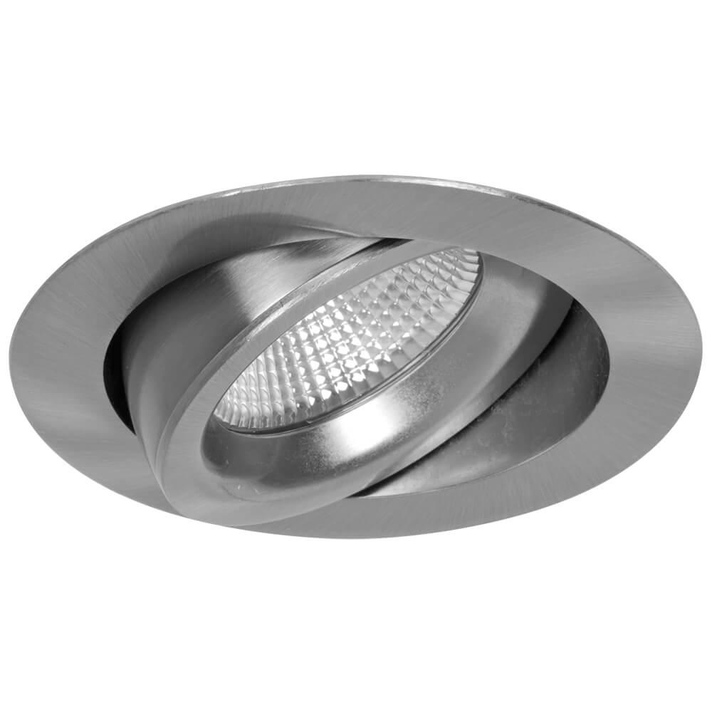LED-Einbauleuchte JUNISTAR 7W 560lm 3000K stahl gebürstet LED-Einbauleuchte JUNISTAR 7W 560lm 3000K stahl gebürstet