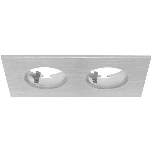 Einbauhalterung für LED-Spots 2fach eckig Einbauhalterung für LED-Spots 2fach eckig
