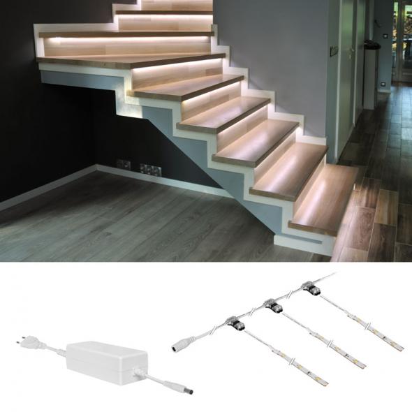 LED-Flexstreifenset ür Treppen LEDs/20W, 1600 lm, 2400K, P20 LED-Flexstreifenset ür Treppen LEDs/20W, 1600 lm, 2400K, P20