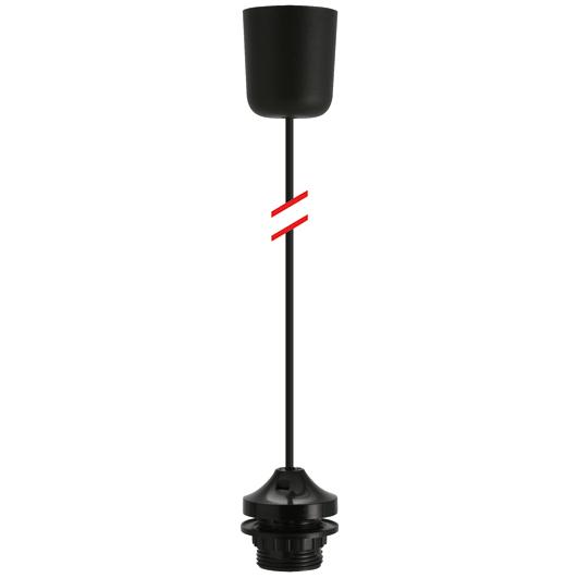 Leuchtenpendel 1x E27 schwarz L800 Leuchtenpendel 1x E27 schwarz L800