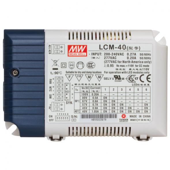 LED-Netzteil LCM-40 230V 6 Ausgangsströme LED-Netzteil LCM-40 230V 6 Ausgangsströme