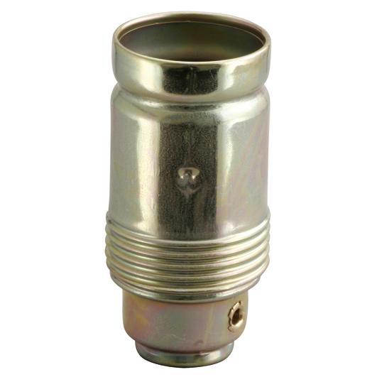 Metallfassung E14 vermessingt ohne Außengewinde Metallfassung E14 vermessingt ohne Außengewinde
