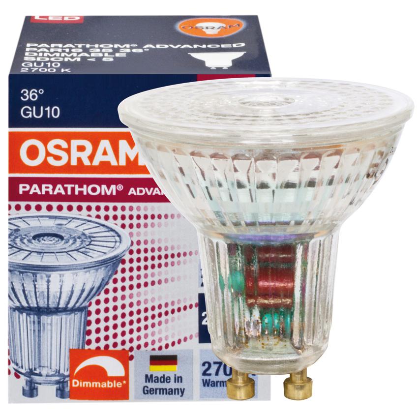 LED-Reflektorlampe GU10 2700K 3,4W 230lm 36°