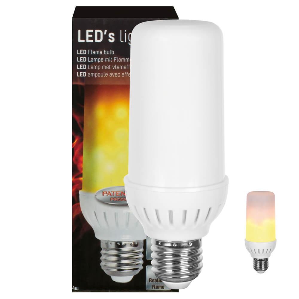 Deko-LED-Flammeneffekt, E27/4W-1800K, 100 lm, LEDS LIGHT Deko-LED-Flammeneffekt, E27/4W-1800K, 100 lm, LEDS LIGHT