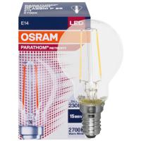 Filament-LED-Lampe PHARATHOM RETROFIT Tropfen-Form klar E14/240V