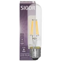 LED-Filament-Lampe Röhren-Form klar E27/4,5W 470 lm 2700K