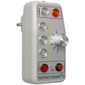 Steckdosenprüfgerät TESTAVIT SCHUKI 2K Steckdosenprüfgerät TESTAVIT SCHUKI 2K