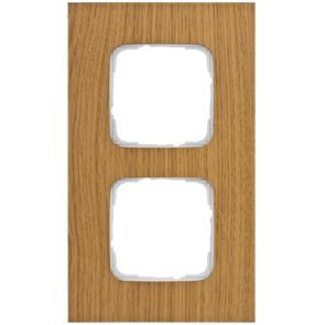Abdeckrahmen 2-fach Holz Eiche SI Abdeckrahmen 2-fach Holz Eiche SI