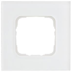 Abdeckrahmen SI 1-fach Glas klar/weiß Abdeckrahmen SI 1-fach Glas klar/weiß