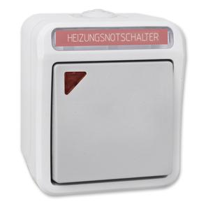 AP/FR Heizungsnotschalter grau/hellgrau AP/FR Heizungsnotschalter grau/hellgrau