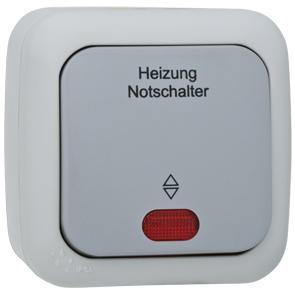AP/FR Heizungsnotschalter IP54 grau AP/FR Heizungsnotschalter IP54 grau