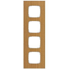 Abdeckrahmen 4-fach Holz Eiche SI Abdeckrahmen 4-fach Holz Eiche SI
