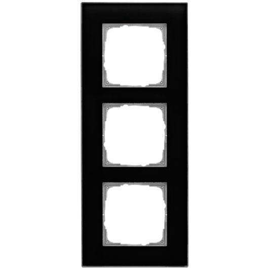 Abdeckrahmen 3-fach Glas klar/schwarz Abdeckrahmen 3-fach Glas klar/schwarz