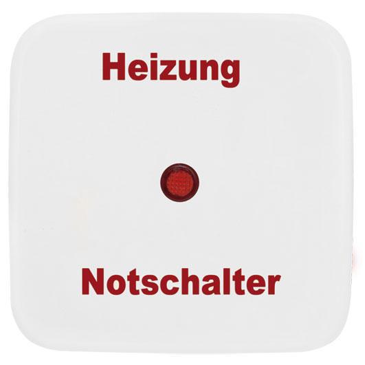 Wippe Heizungsnotschalter reinweiß Wippe Heizungsnotschalter reinweiß