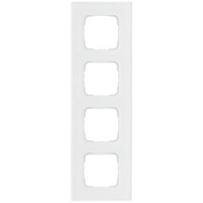Abdeckrahmen SI 4-fach Glas klar/weiß Abdeckrahmen SI 4-fach Glas klar/weiß