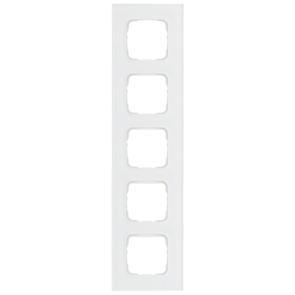 Abdeckrahmen SI 5-fach Glas klar/weiß Abdeckrahmen SI 5-fach Glas klar/weiß