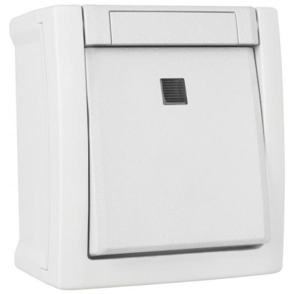 Aus/Wechsel-Schalter beleuchtet beleuchtet IP54 weiß Aus/Wechsel-Schalter beleuchtet beleuchtet IP54 weiß