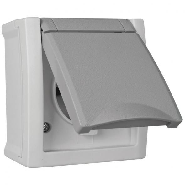 AP/FR Steckdose 1-fach IP54 grau AP/FR Steckdose 1-fach IP54 grau