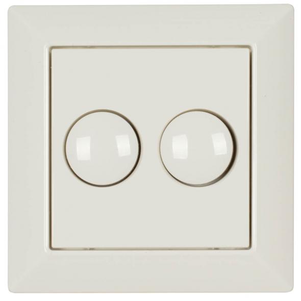 Dreh-Aus-UP-DOPPEL-Dimmer LED Phasenanschnitt reinweiß Dreh-Aus-UP-DOPPEL-Dimmer LED Phasenanschnitt reinweiß