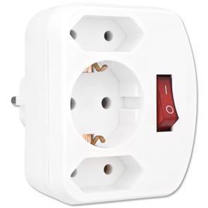 Schuko-Stecker-Adapter mit Schalter Schuko-Stecker-Adapter mit Schalter