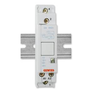 Relais für Reiheneinbau, 230V/16A, GEWISS SCHUPA Relais für Reiheneinbau, 230V/16A, GEWISS SCHUPA
