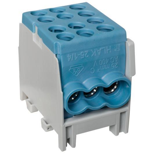 Hauptleitungs-Abzweigklemmen blau HLAK 25-1/4 M2 Hauptleitungs-Abzweigklemmen blau HLAK 25-1/4 M2