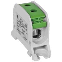 Reihenklemme für Cu/Alu-Leiter 50 mm² in modularer Bauform B 20 mm 1-polig grün