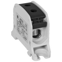 Reihenklemme für Cu/Alu-Leiter 50 mm² in modularer Bauform B 20 mm 1-polig schwarz