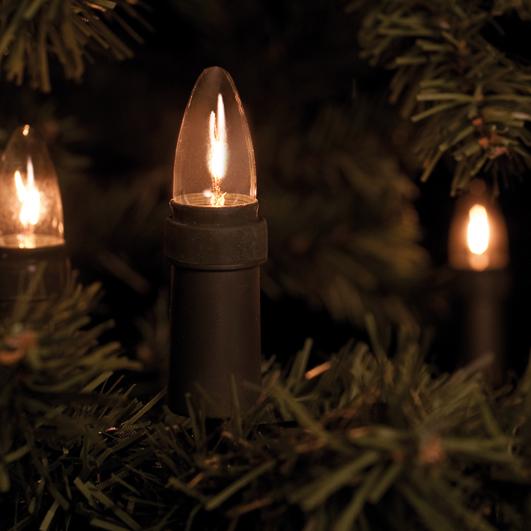 Weihnachtsbaumkette klar/grün 30 flammig Weihnachtsbaumkette klar/grün 30 flammig