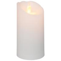 LED-Echtwachskerze GLOW, 1 orange LED H 105, Ø 55 batteriebetrieben