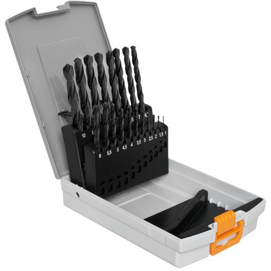 Metallspiralbohrer-Set HSS-G 19-teilig DIN 338 Metallspiralbohrer-Set HSS-G 19-teilig DIN 338