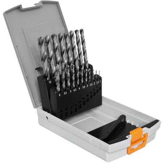 Metallspiralbohrer-Set HSS-R 19-teilig Metallspiralbohrer-Set HSS-R 19-teilig