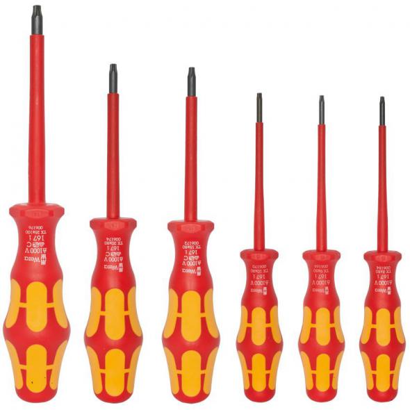 VDE-Schraubendreher Satz Torx 6-tlg. VDE-Schraubendreher Satz Torx 6-tlg.