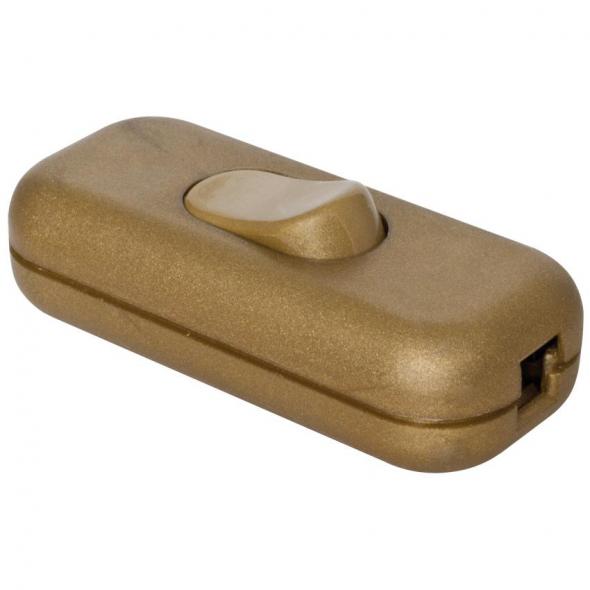 Schnurschalter mit P/N-Klemme gold Schnurschalter mit P/N-Klemme gold