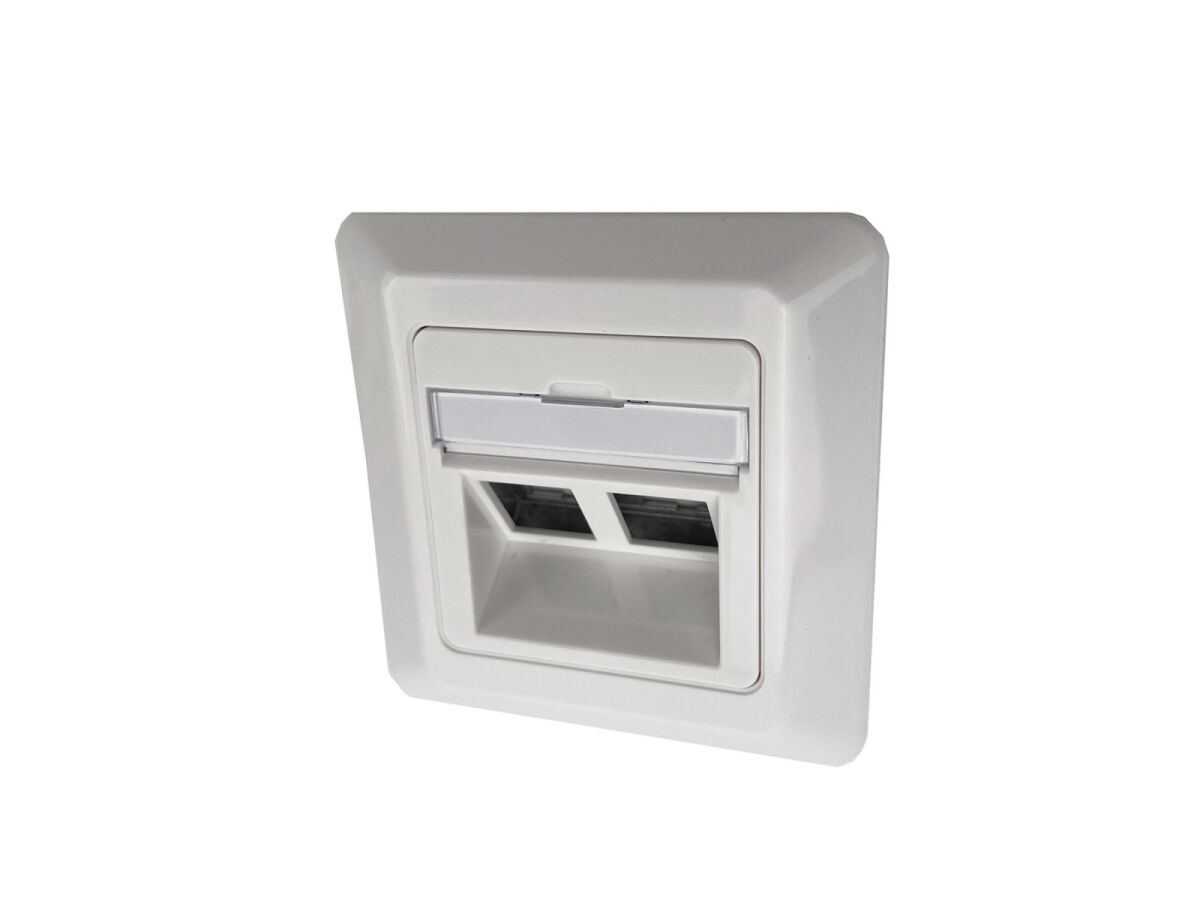 Rahmenset schräg f. 2xRJ45 UAXCSE-S0201-C040-BP Rahmenset schräg f. 2xRJ45 UAXCSE-S0201-C040-BP