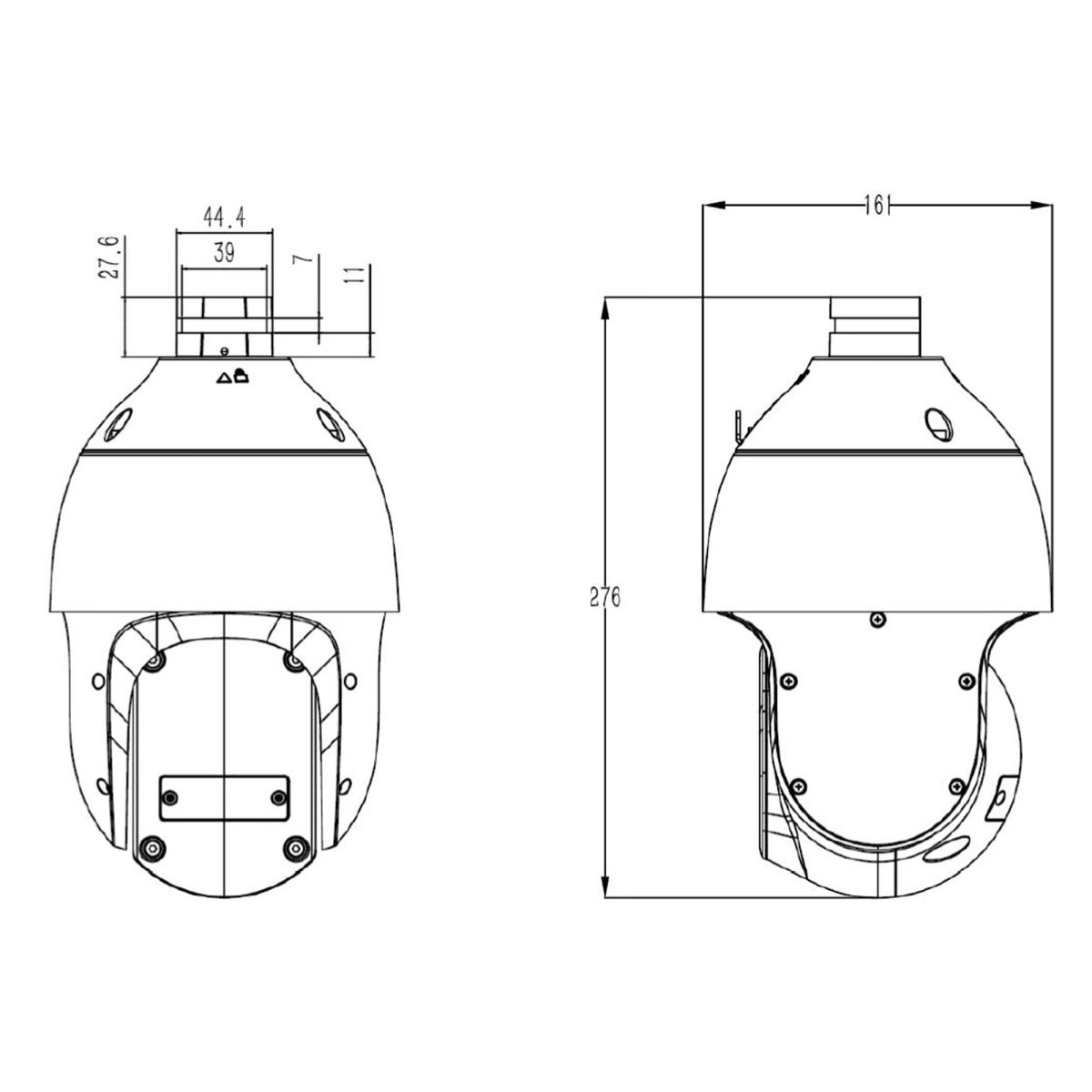 2MPX IP PTZ-Kamera VK 1099/386