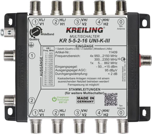 Unicable Kaskaden-MS KR 5-5-2-16UNI-K-III