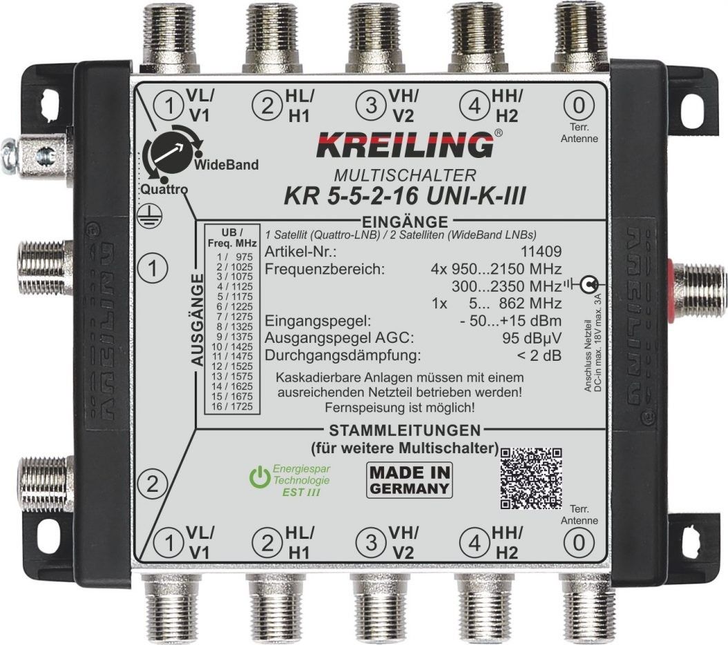 Unicable Kaskaden-MS KR 5-5-2-16UNI-K-III
