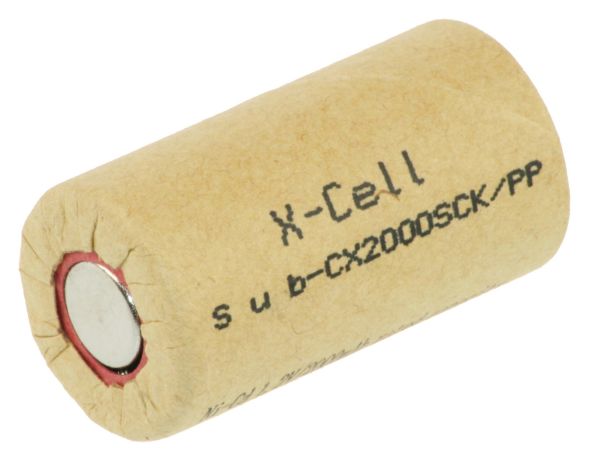 Akku Ni-Cd 1,2V Sub-C X2000SCK/PP Akku Ni-Cd 1,2V Sub-C X2000SCK/PP