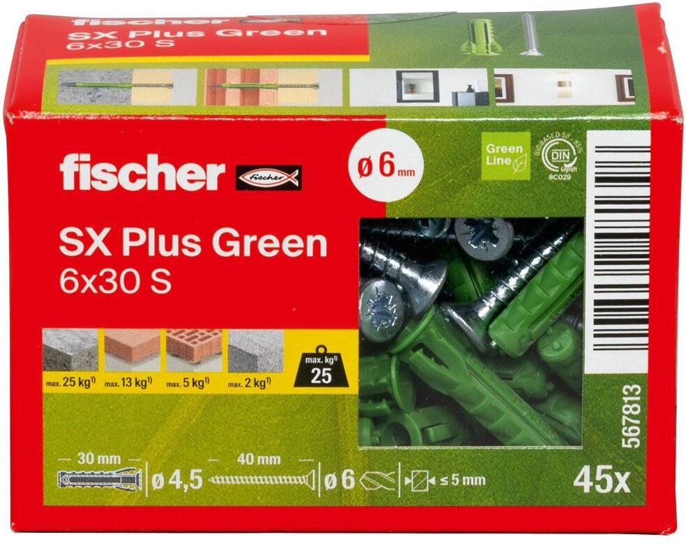 Dübel SX Plus SXPlusGreen6x30S