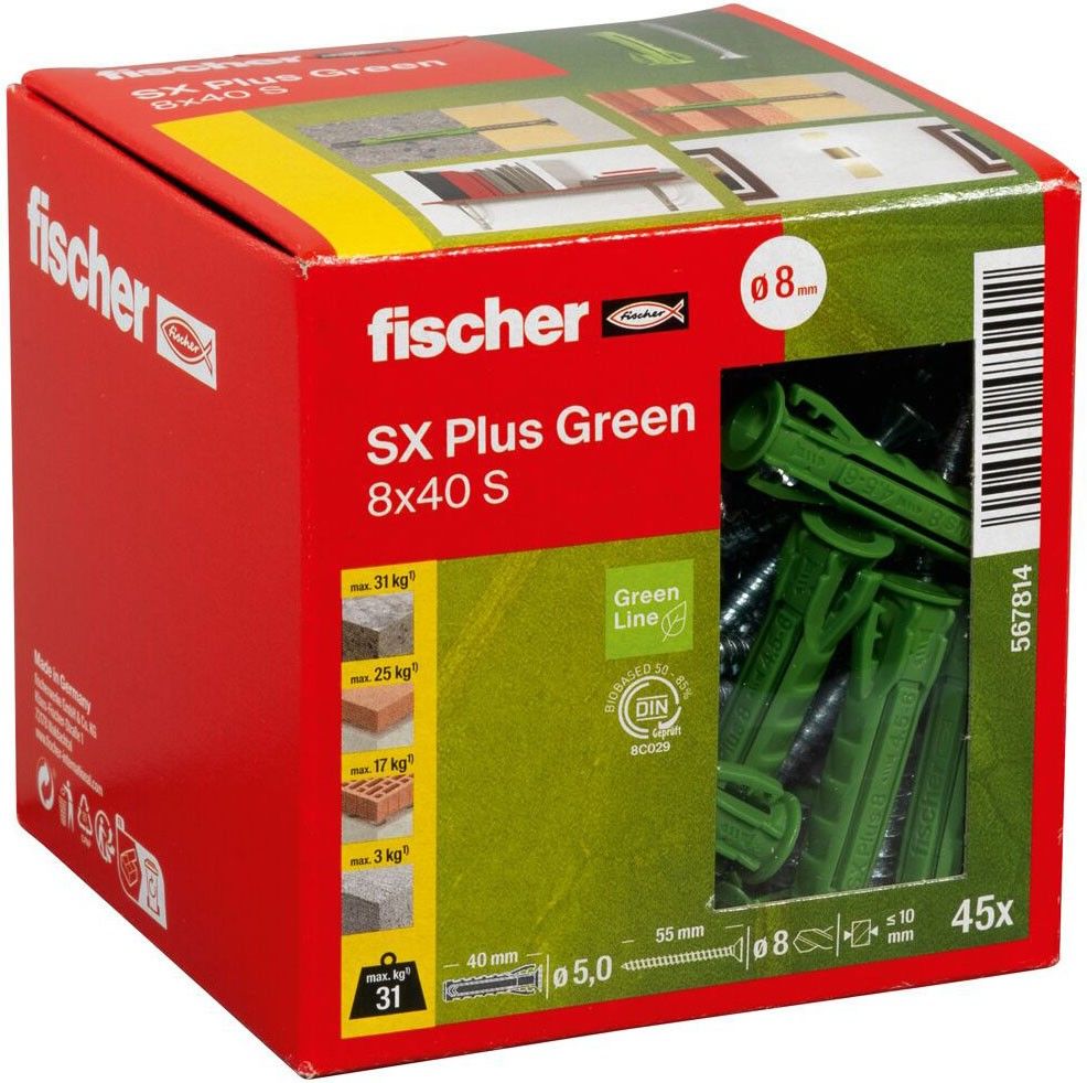Dübel SX Plus SXPlusGreen8x40S