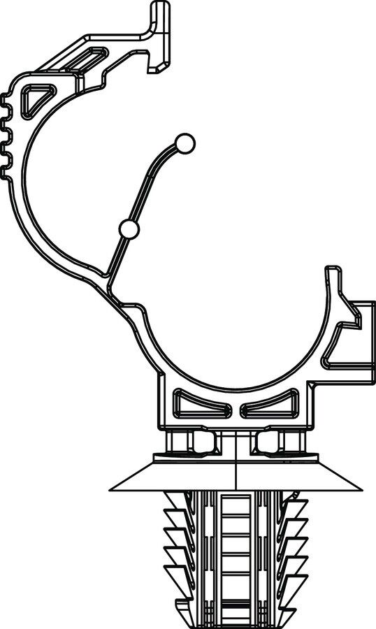 Befestigungsclip für Rohre 151-02218