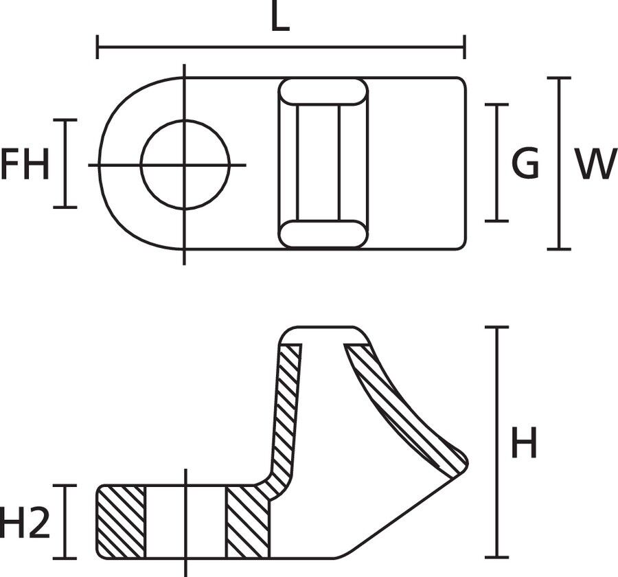 Befestigungssockel LKM PA66 NA 100
