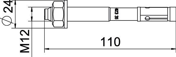 Bolzenanker BZ3 BZ3 12x110/0-35