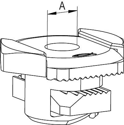 Schiebemutter FSM Clix M 6