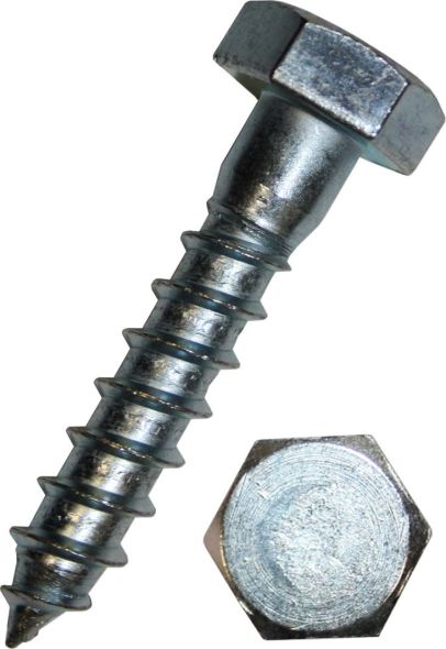 Sechskant-Holzschraube 0008/001/01 6x140 Sechskant-Holzschraube 0008/001/01 6x140
