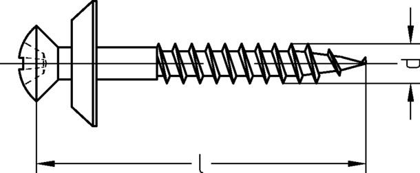 Spenglerschraube A2 3477/000/02 4,5x45