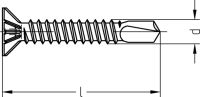 JD-20 R Fensterbauschraube 6578/198/01 3,9x25